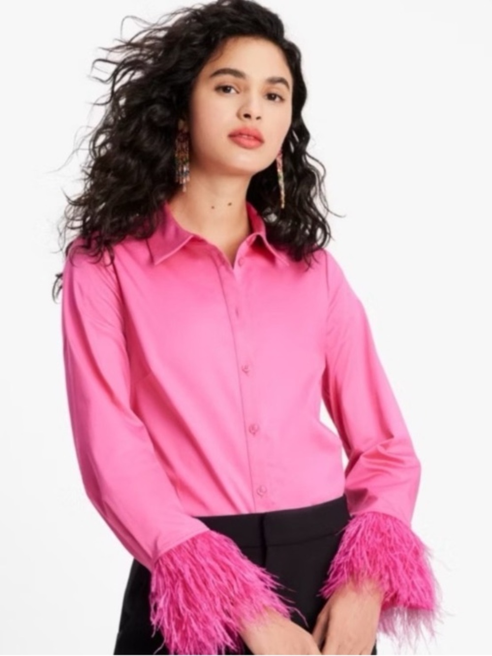 Kate Spade Vivid Snap Mainline Plumage Pink Shirt